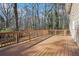 Deck overlooks a private wooded backyard at 2773 Townley Cir, Atlanta, GA 30340