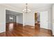 Spacious dining room with hardwood floors and views to living room at 2773 Townley Cir, Atlanta, GA 30340