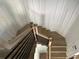 Stylish staircase with light oak wood and black metal accents at 429 Grant Se St, Atlanta, GA 30312