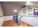 Bonus room with built-in shelving and hardwood floors at 296 Logan Se St, Atlanta, GA 30312