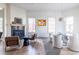 Dining area with a round table, white chairs, and hardwood floors at 359 Woodward Se Ave, Atlanta, GA 30312