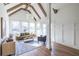 Sunlit living area with vaulted ceiling and hardwood floors at 359 Woodward Se Ave, Atlanta, GA 30312