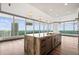 Kitchen island with skyline views at 3630 Peachtree Ne Rd # 2207, Atlanta, GA 30326