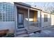 Back porch with steps and glass block window at 2853 N Hills Ne Dr, Atlanta, GA 30305