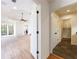 Bright hallway with hardwood floors and access to laundry and bedroom at 2853 N Hills Ne Dr, Atlanta, GA 30305