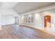 Hardwood floors and recessed lighting in this bright living room at 2853 N Hills Ne Dr, Atlanta, GA 30305