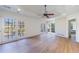 Main bedroom with hardwood floors and large windows at 2853 N Hills Ne Dr, Atlanta, GA 30305