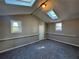 Bright bonus room with skylights, carpet, and neutral walls at 3959 Wood Path Dr, Stone Mountain, GA 30083