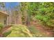 Private backyard with grassy area and trees at 4212 Mcgregor Way, Acworth, GA 30101