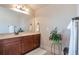 Bathroom with a vanity, attractive lighting, and stylish decor at 200 Claret Way, Mcdonough, GA 30252