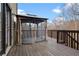 Back deck featuring outdoor gazebo with a natural backyard view at 456 Crestmont Ln, Canton, GA 30114