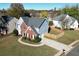 Aerial view of two-story house in residential area at 3820 Mast Nw Ct, Kennesaw, GA 30144