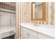 Elegant bathroom with a white vanity and gold accents at 3657 Peachtree Ne Rd # 3C, Atlanta, GA 30319