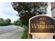 Sign for The Winston Luxury Condominiums at 3657 Peachtree Ne Rd # 3C, Atlanta, GA 30319