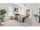 Main bedroom with plush carpet and access to sitting area at 3657 Peachtree Ne Rd # 3C, Atlanta, GA 30319