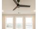 Modern black ceiling fan with three blades at 1700 Fulmont Cir, Mableton, GA 30126