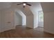 Bedroom with wooden floors and a ceiling fan at 3007 Holly St, Canton, GA 30115