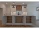 Spacious kitchen island with cabinets and a contemporary design at 3007 Holly St, Canton, GA 30115