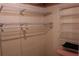 Spacious closet with wire shelving and hanging rod at 20 Marietta Nw St # 13F, Atlanta, GA 30303