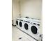 Shared laundry room with coin-operated washers and dryers at 20 Marietta Nw St # 13F, Atlanta, GA 30303