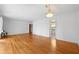 Large living room offering hardwood floors and a decorative chandelier at 282 Evelyn Nw St, Marietta, GA 30064