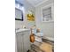 Cozy bathroom featuring modern fixtures, wood floors and natural light at 4449 Inns Brook Dr, Snellville, GA 30039