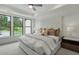 Spacious bedroom with large windows and plush bedding at 1084 Battery Park Rd, Decatur, GA 30033