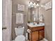 Clean bathroom with single vanity and shower at 4504 Sterling Pointe Nw Dr, Kennesaw, GA 30152