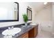 Bathroom with double vanity and soaking tub at 3103 Snapfinger Ln, Decatur, GA 30034