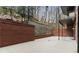 Large patio area with stone and brick retaining walls at 3280 Stillhouse Se Ln # 109, Atlanta, GA 30339