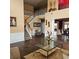 Spacious living room with hardwood floors and a double-height ceiling at 7413 Melhana Ln, Union City, GA 30291