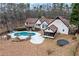 House with pool and large backyard, in wooded area at 3355 Old Peachtree Rd, Dacula, GA 30019