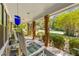 Relaxing front porch with rocking chairs and beautiful landscaping at 1452 Merriman Ne Ln, Atlanta, GA 30324