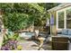 Hot tub on deck with surrounding seating and greenery at 1452 Merriman Ne Ln, Atlanta, GA 30324