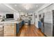 Modern kitchen with stainless steel appliances and a center island at 1452 Merriman Ne Ln, Atlanta, GA 30324