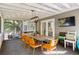 Screened porch features a dining table and comfortable seating at 1452 Merriman Ne Ln, Atlanta, GA 30324