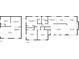 Two story house floor plan, 3 bedrooms, 2 baths, garage at 1573 Deerwood Ln, Acworth, GA 30102