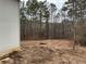 Cleared lot behind new home construction, showing wooded area at 515 Penny Ln, Loganville, GA 30052
