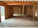 Framing of a large great room in a new home at 515 Penny Ln, Loganville, GA 30052