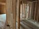 Interior room framing showcasing stud walls, door openings, and structural elements of the unfinished room at 515 Penny Ln, Loganville, GA 30052