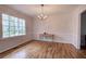 Elegant dining room with hardwood floors and natural light at 731 Willow Ridge Dr, Marietta, GA 30068