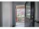 Entryway with an open door framing a landscaped front porch at 731 Willow Ridge Dr, Marietta, GA 30068