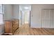 Bright main bedroom with hardwood floors, closet space, and neutral color scheme at 731 Willow Ridge Dr, Marietta, GA 30068