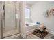 Bathroom with shower, bathtub, and plenty of space at 6292 Hickory Lane Cir, Union City, GA 30291