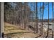 View of wooded area behind the house with some construction at 6292 Hickory Lane Cir, Union City, GA 30291