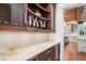 Butler's pantry has ample counter space, cabinetry, and convenient access to the kitchen at 4345 Mount Paran Nw Pkwy, Atlanta, GA 30327