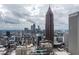 City skyline featuring modern architecture and high-rise buildings against a cloudy sky at 855 Peachtree Ne St # 1508, Atlanta, GA 30308