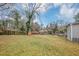 Spacious backyard with a wooden fence and mature trees at 1454 Westridge Sw Rd, Atlanta, GA 30311