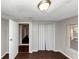 Bedroom with wood-look floors and access to hallway at 2259 Nelms Sw Dr, Atlanta, GA 30315