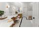 Modern bathroom featuring double sinks, vanity area, and glass-enclosed shower at 2960 Millwater Xing, Dacula, GA 30019